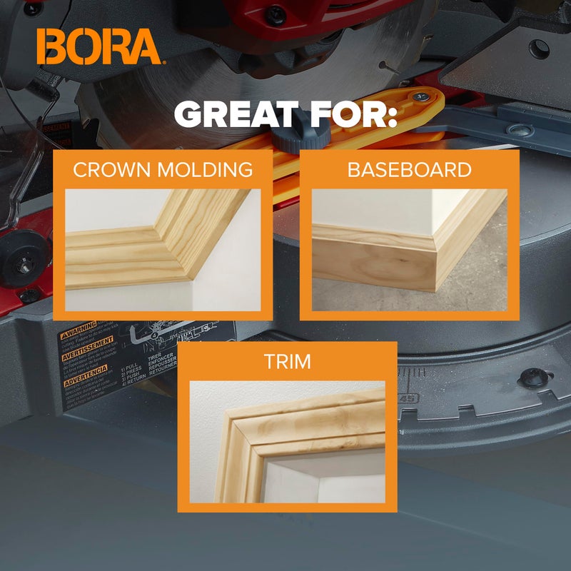 BORA MiteriX Compact Angle Finder Tool Gauge, Duplicates & Splits in Half for Precise Transfer to Miter Saw, Easy Corner and Angle Measuring & Duplicating - 530402 - Image 3